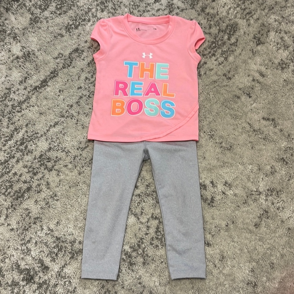 Under Armour “The Real Boss” T-shirt and pants set